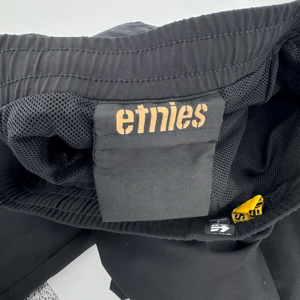 Etnies Mens‎ Black Skate Jogger Pants Mesh Lined Elastic Waist Small RN95182